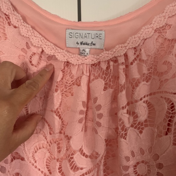 NWT Signature by Robbie Bee Off shoulder lace dress - Picture 2 of 3